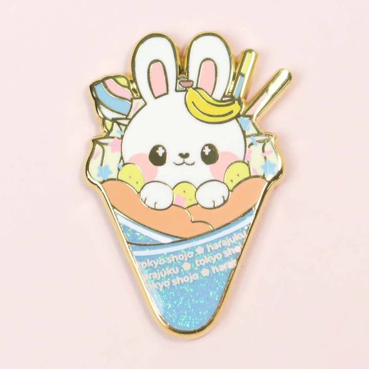 Tsuki's Banana Cream Dream Crepe Pin for wholesale by tokyo shojo