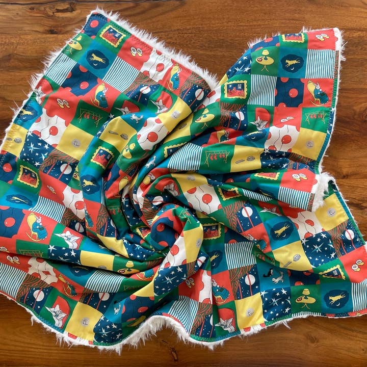 Baby Blanket - Goodnight Moon Tiles for wholesale by Gracie Stitches