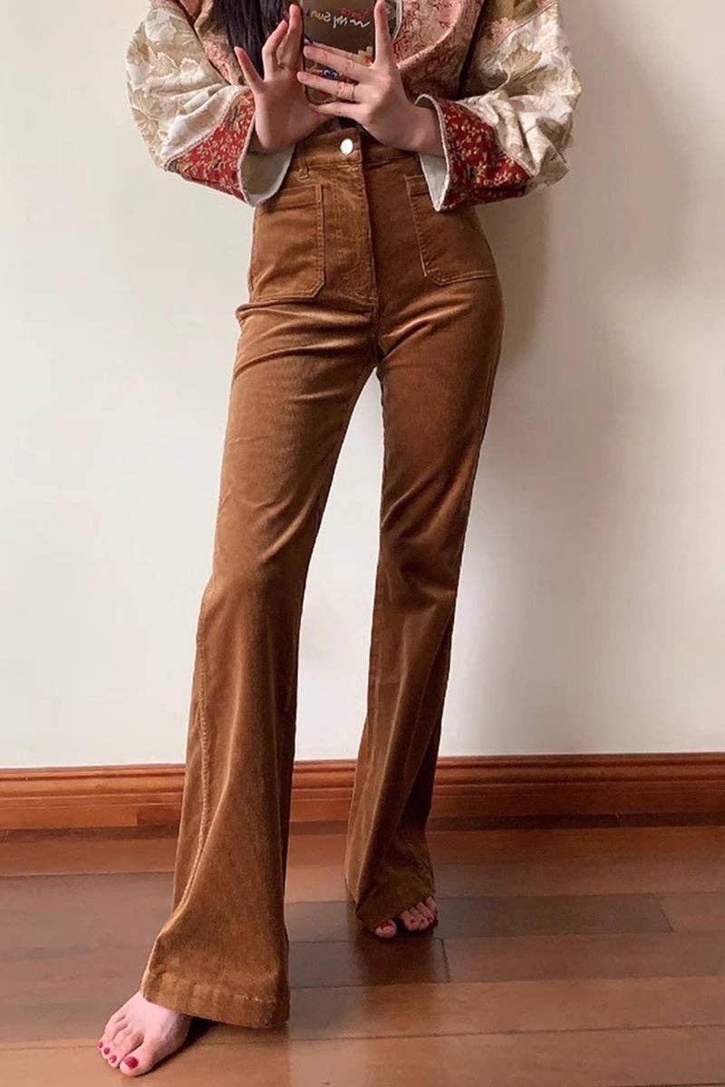 CARAMEL High-Waisted Flare Jeans for wholesale on Faire3