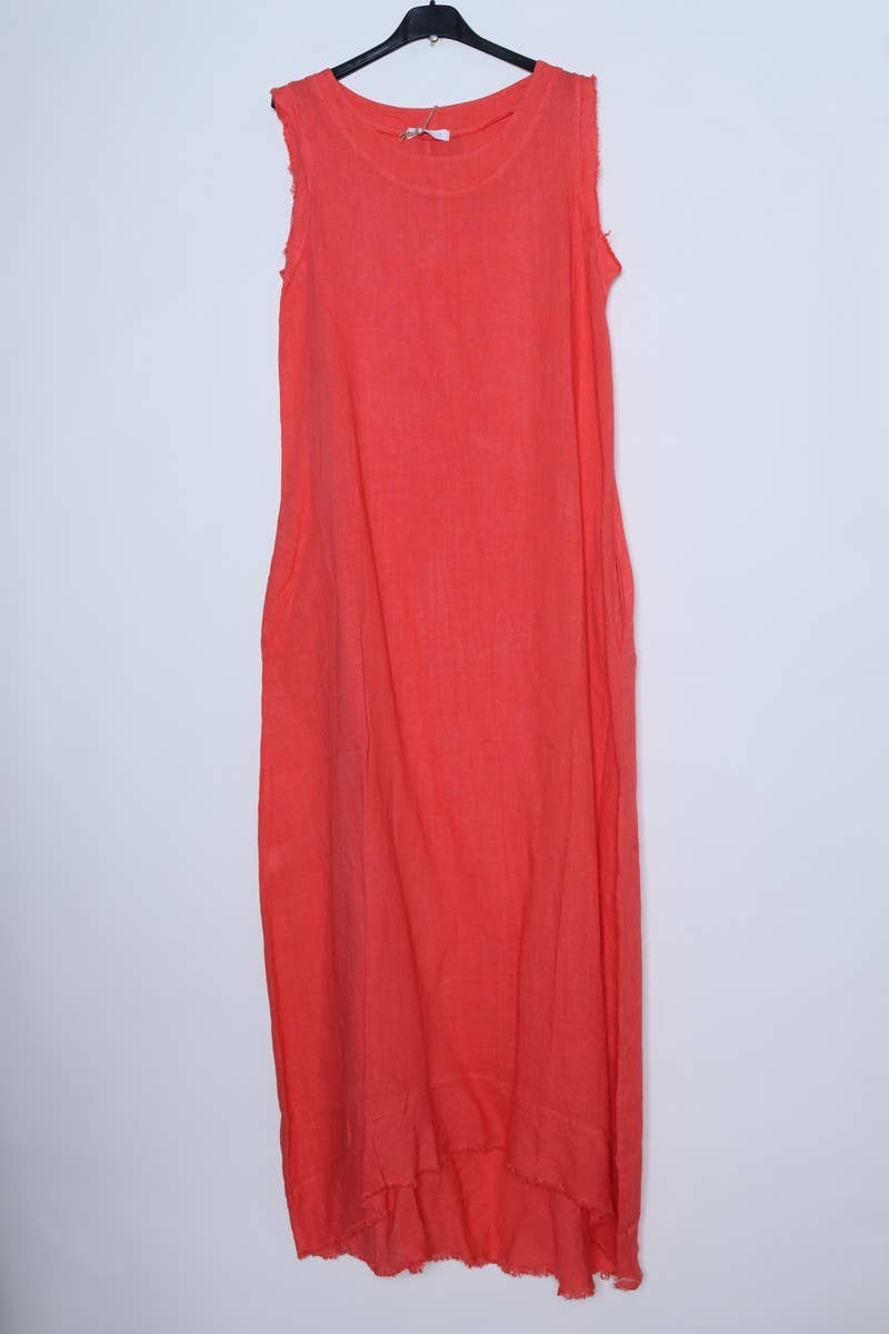 LÉA & LUC - Vendita all'ingrosso Vestito - Donna - Abiti lunghi senza maniche in lino 100% REF.431829