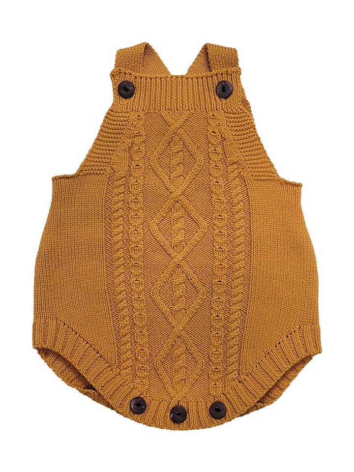 OLIVE & CRADLE - Wholesale Bodysuit (Non-Footed) - Baby - Hailey Cable Knitted Romper