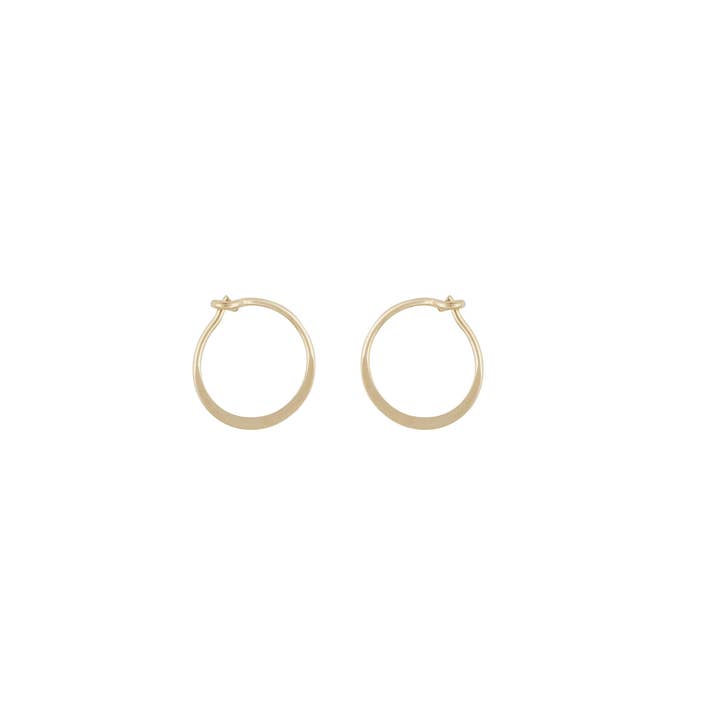 Mark Steel Jewelry - Wholesale Hoop Earrings - 22 Gauge Flat Wire Hoop Earring Available in Sizes 9mm-18mm