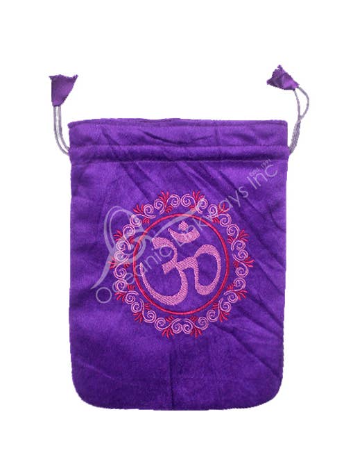 (PK 10)POUCH - VELVET, PURPLE OM (PK 10) 6 X 8" for wholesale by Oceanic Linkways Inc