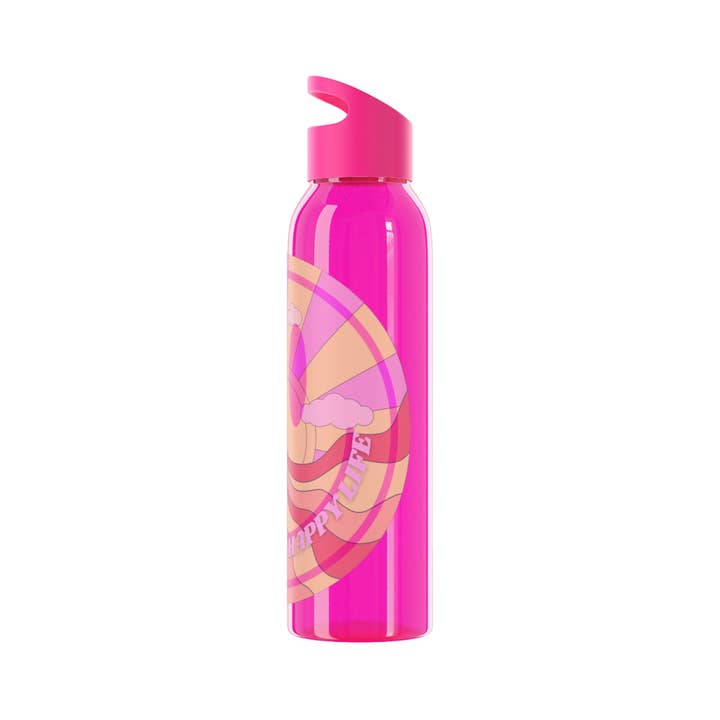 Happy Life Stuff - Wholesale Water Bottle - Aesthetic Happy Spirit Happy Life Water Bottle, Aesthetic Pink Bottle, Smile Face, Trendy Tumblr Bottle, Happy Mind Tumbler, BPA Fre14