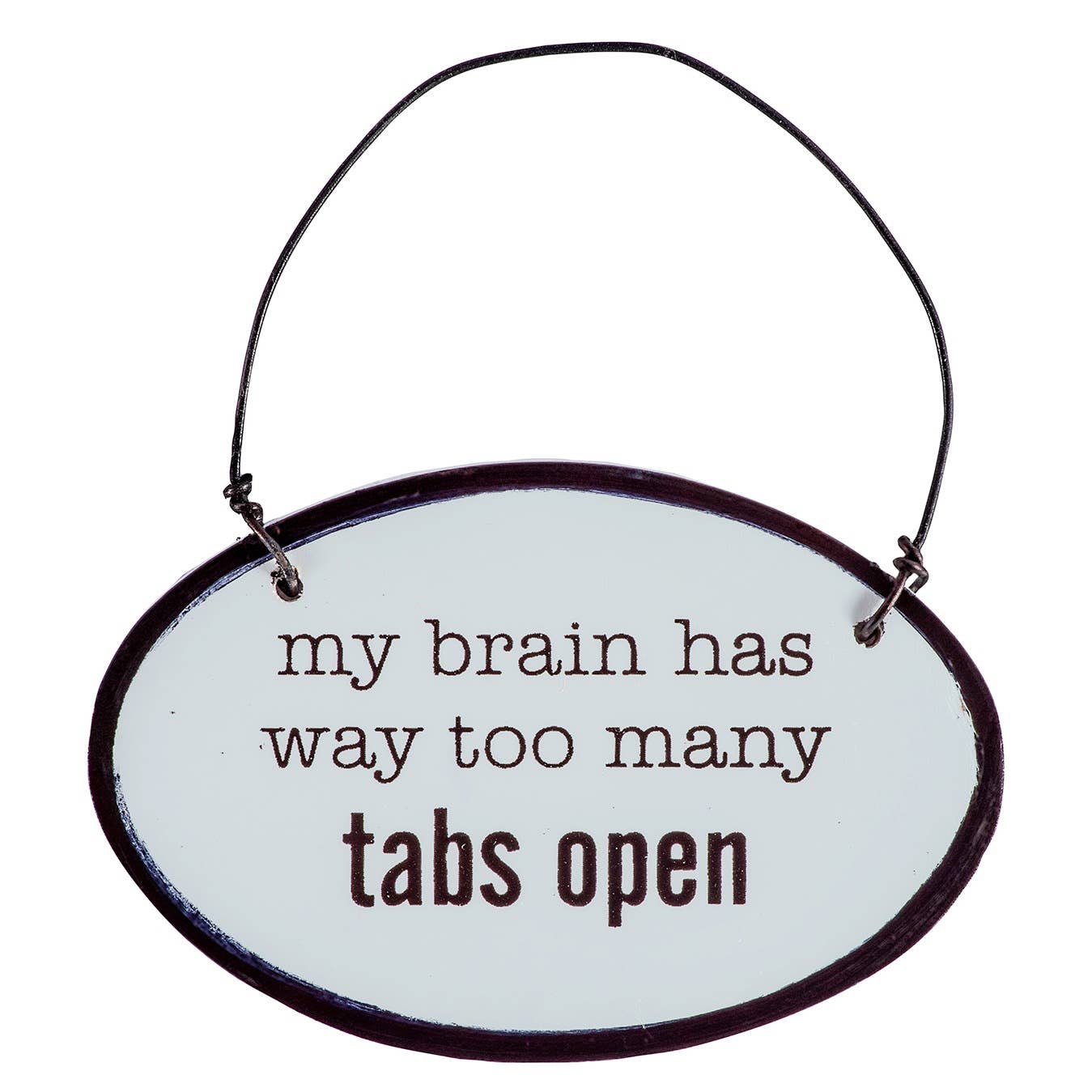 Abbey + CA Gift - Wholesale Sign - Say It with Sass Mini Oval Wall Hangings1