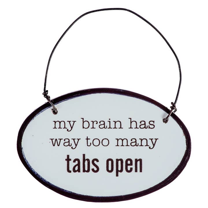 Abbey + CA Gift - Wholesale Sign - Say It with Sass Mini Oval Wall Hangings1