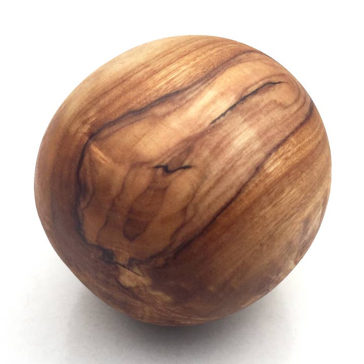 Olivenholz-Ball freihand geschnitzt Deko Holz Ball klein für den Großhandel von medina mood
