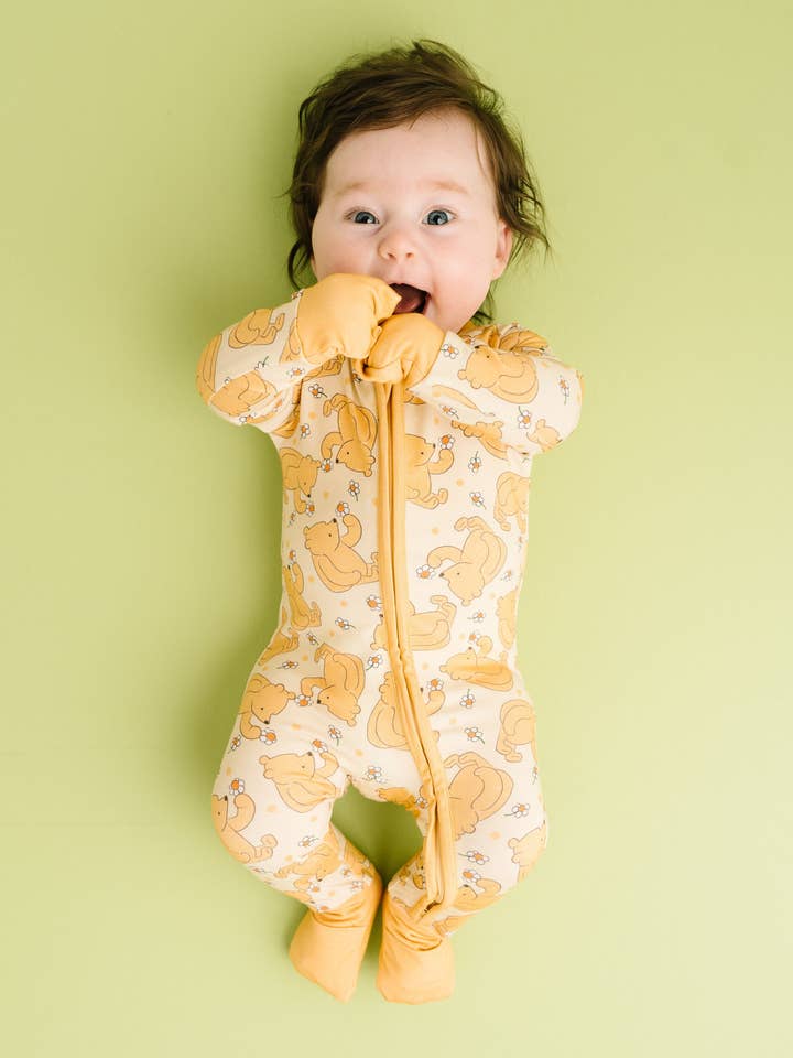 Little One Shop - Wholesale Sleepsuit - Baby - Hunny Bear Bamboo Sleeper