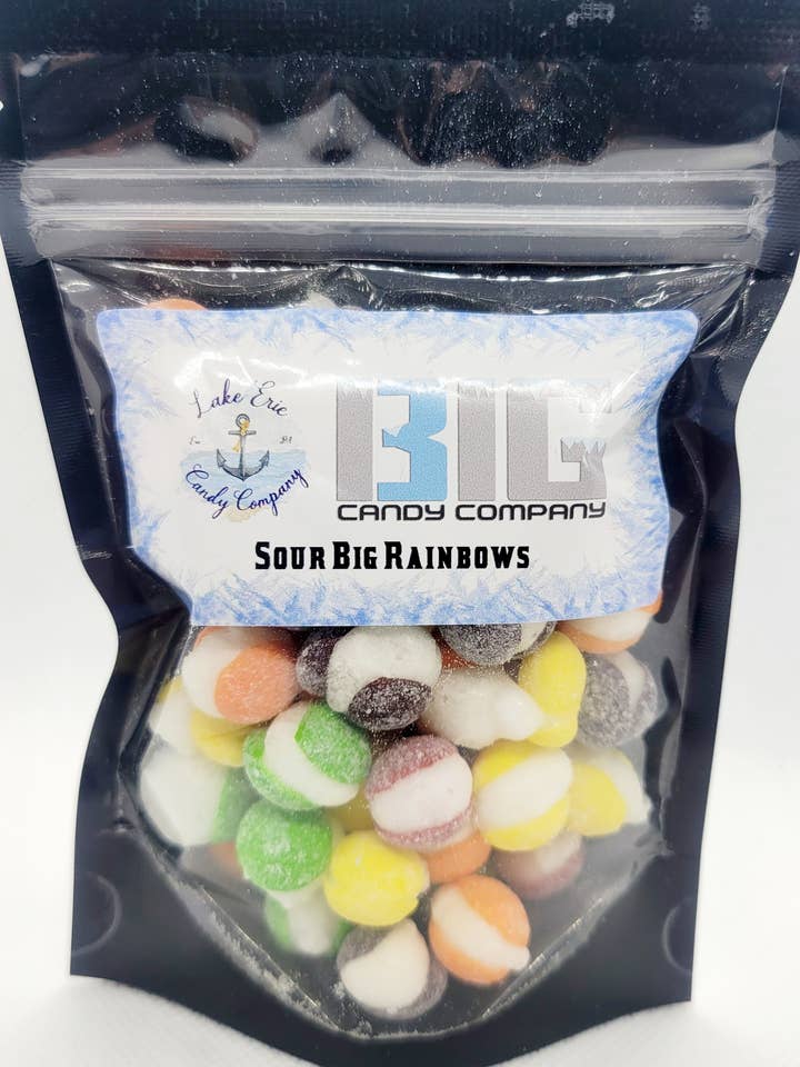 Sour Big Rainbows (Freeze Dried) for wholesale by Lake Erie Candy Company