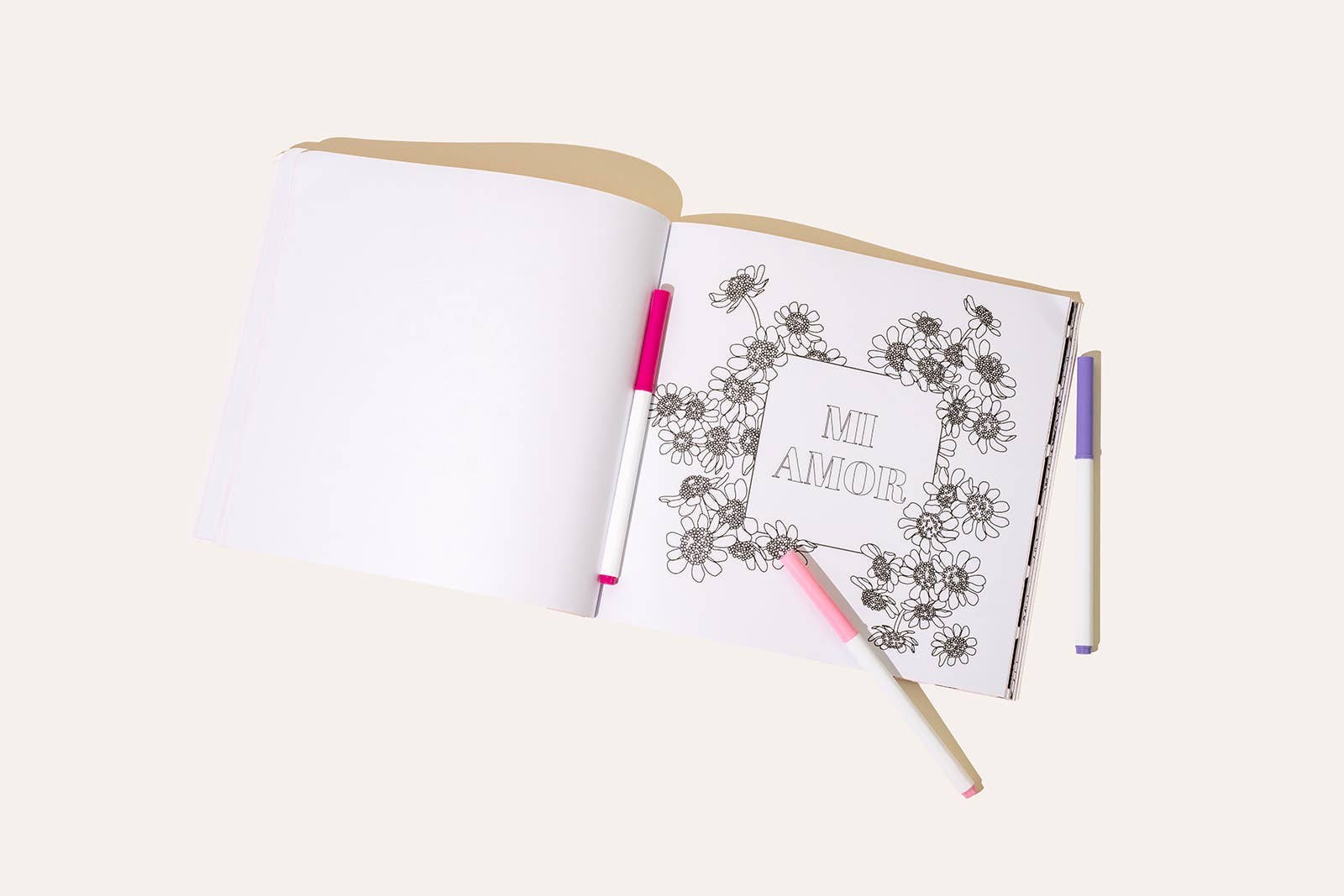 Paige Tate & Co. – wholesale Colouring and activity book – adult – Love in Bloom: A Romantic Adult Coloring Book 5