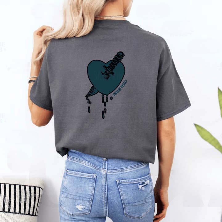 Vintage Rebels - Wholesale Screen printed t-shirt – Women′s - FLIPPED THE SWITCH GRAPHIC TEE1