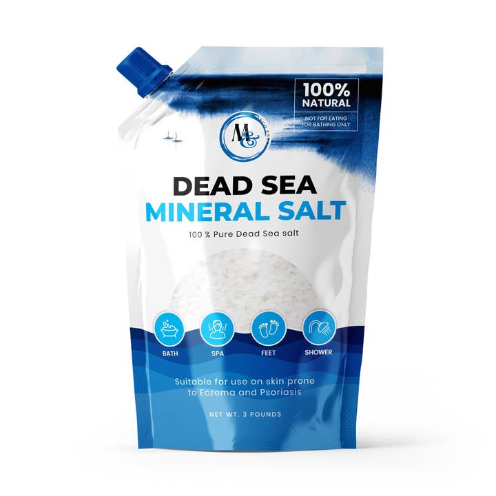 Dead Sea Salt – Dead Sea Mineral Salt for Bath, Spa, Shower – Pure and Natural Bath Salt for Foot Soak, Inflammation, Skin Care – Unscented Fine Salt Mined from Dead Sea (3 lb) for wholesale by Marco Esra
