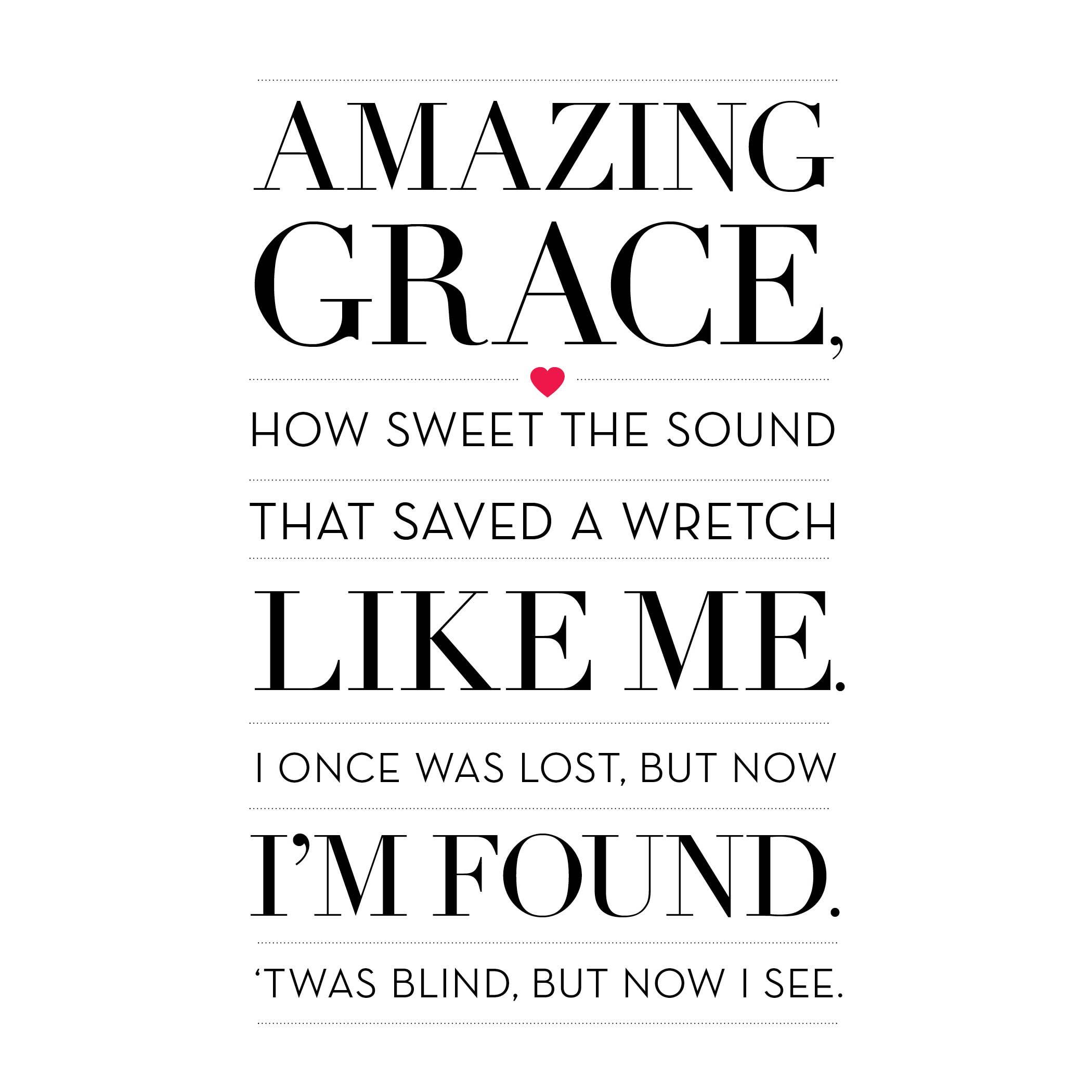 Design With Heart - Wholesale Religious Card - Amazing Grace Greeting Card1