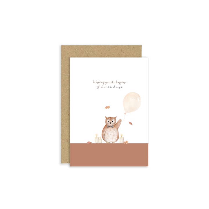 Little Roglets - Wholesale Birthday Card - Owl Birthday Card | Fall Card | Autumn Birthday Card