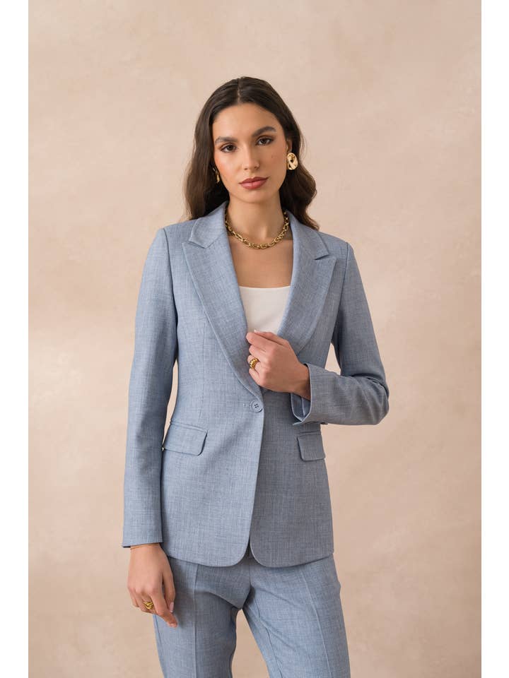 Attentif Paris – wholesale Kostymjacka – Dam – Heather figursydd kavaj för dam31