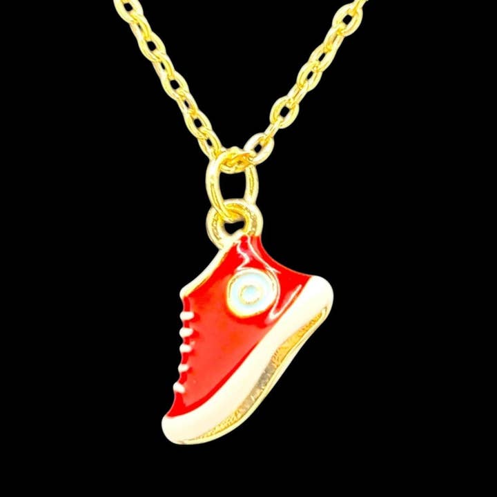 👟 Step Up Your Style: 3D Sneaker Charm Necklace 👟 for wholesale by Whit's Up Shop