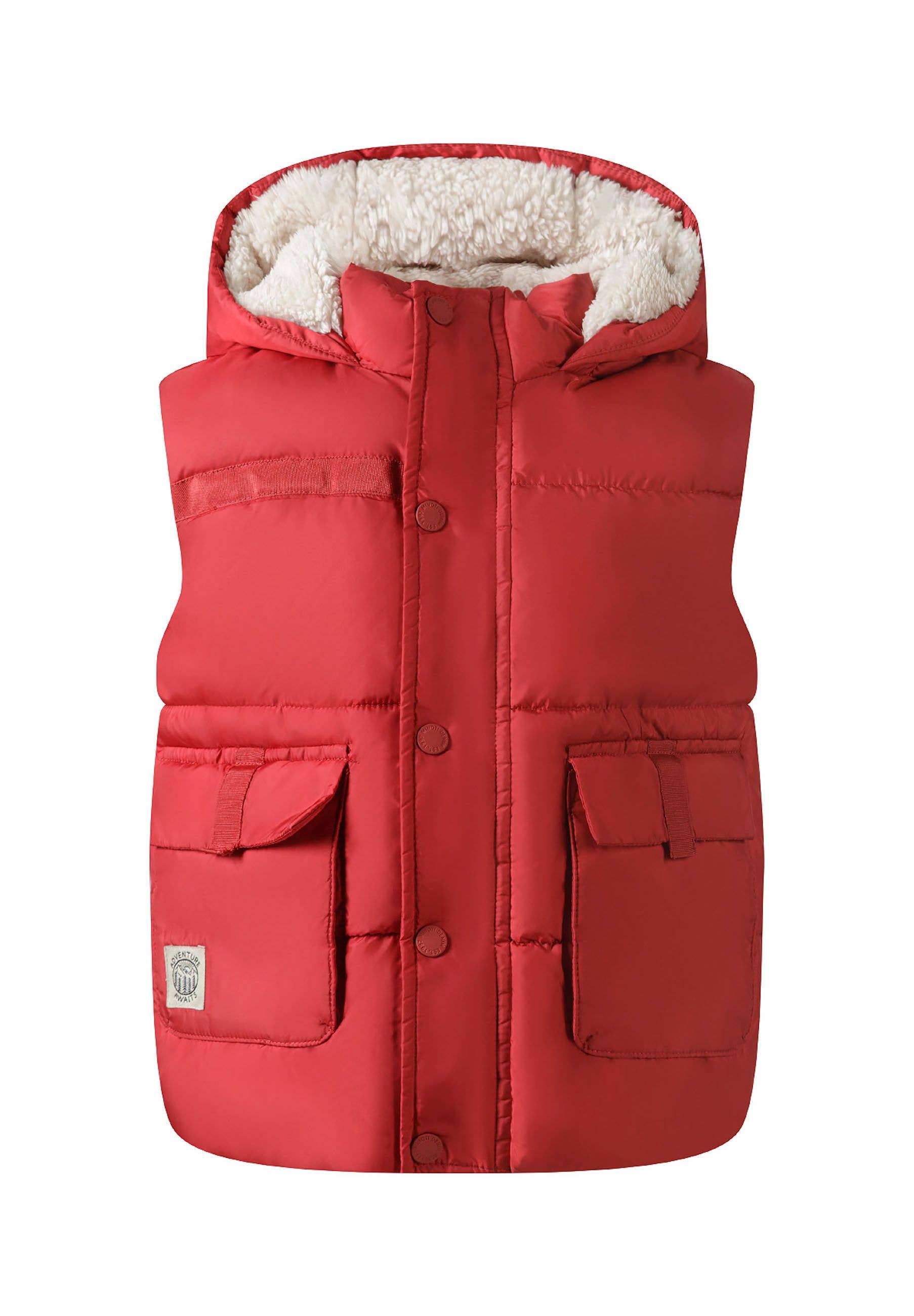 Minoti sp. z o.o. - Wholesale Outerwear Vest - Kids - Boys teddy lined gilet with hood and pockets  9m-8y beige4