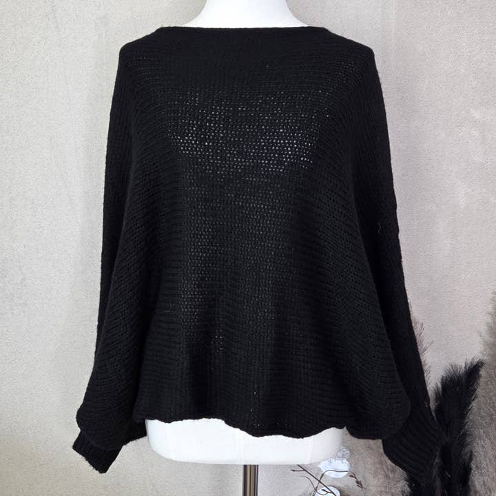 Tempest Designs – wholesale Knitted jumper – Women′s – Crossover cropped basic jumper (M-L)1