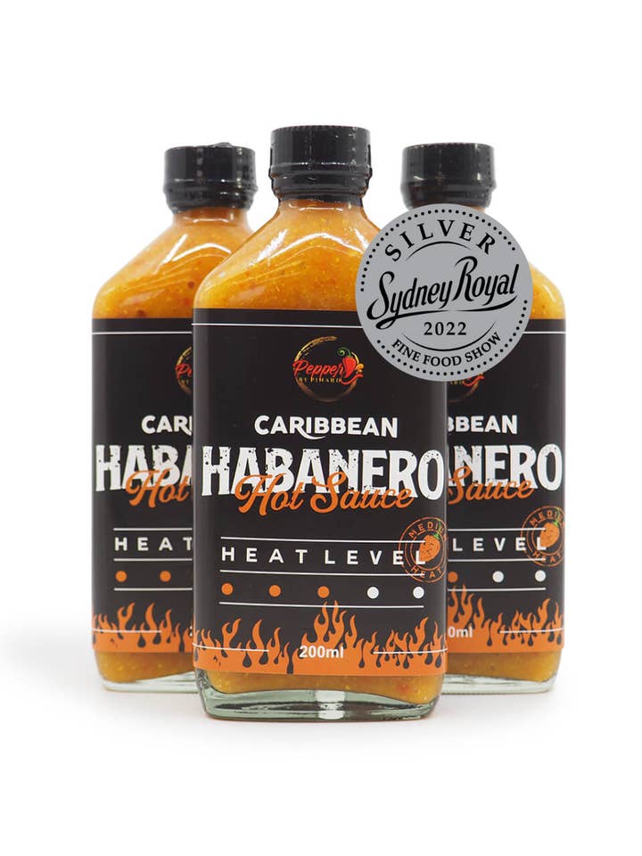 Caribbean Habanero Hot Sauce for wholesale by Pepper By Pinard
