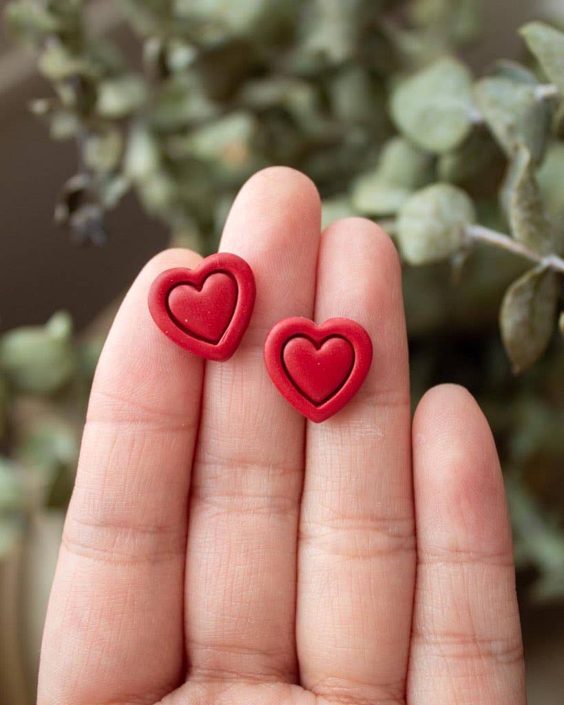 Indigo Clay Jewelry - Wholesale Stud/Post Earrings - Valentines Day 2023 Stud Collection5