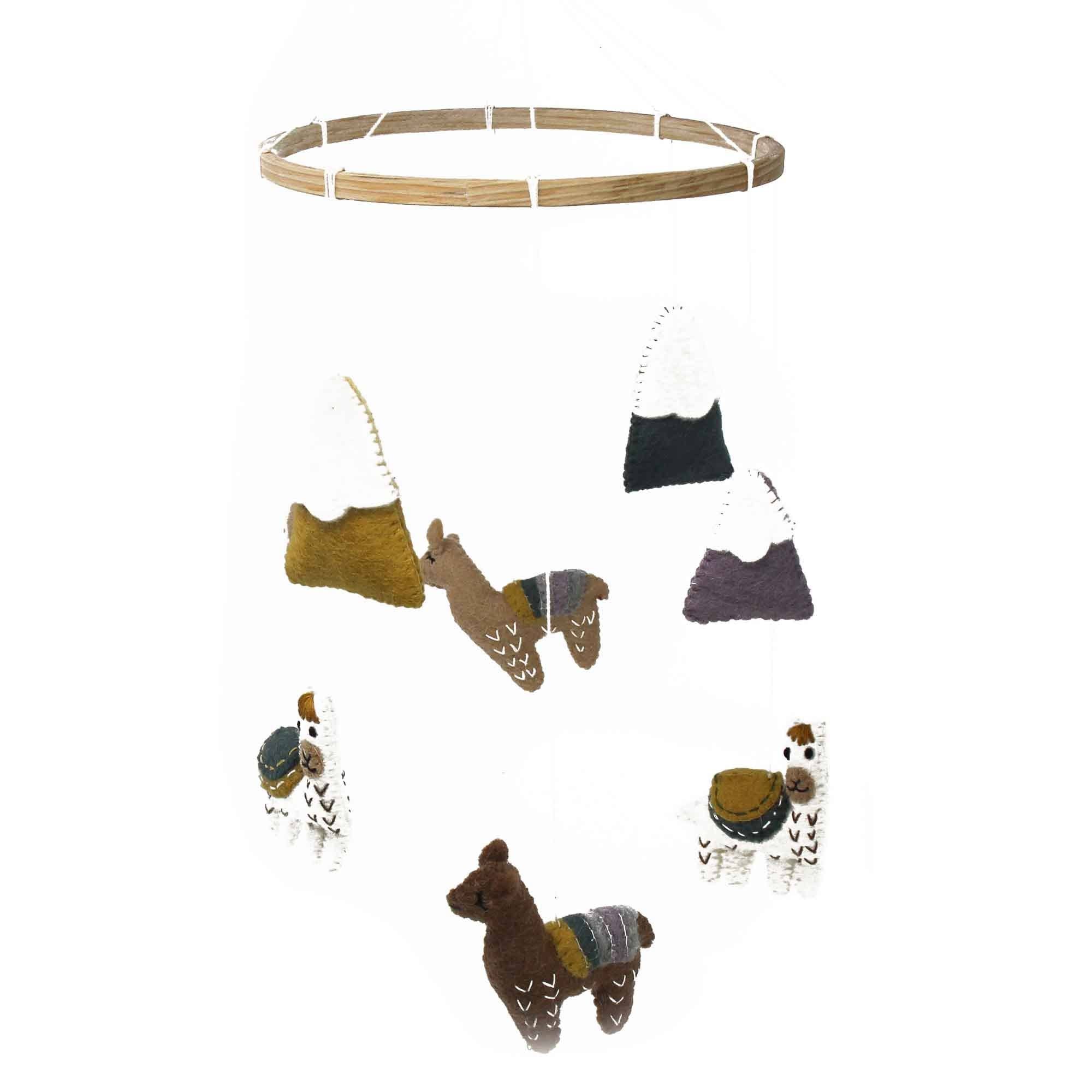 Global Crafts - Vendita all'ingrosso Giostrina culla - Carillon per culla con lama in feltro9