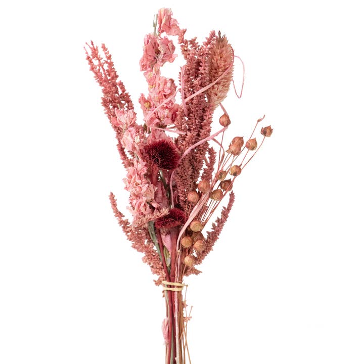 Andaluca - Wholesale Dried/Pressed Flowers - Pink Wildflower Mini Bouquet #138