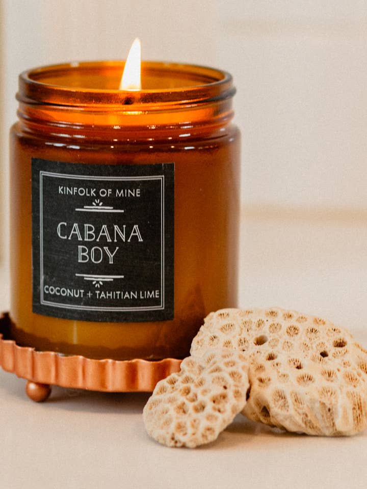 Cabana Boy 9 ounce Candle for engroshandel hos Kinfolk of Mine