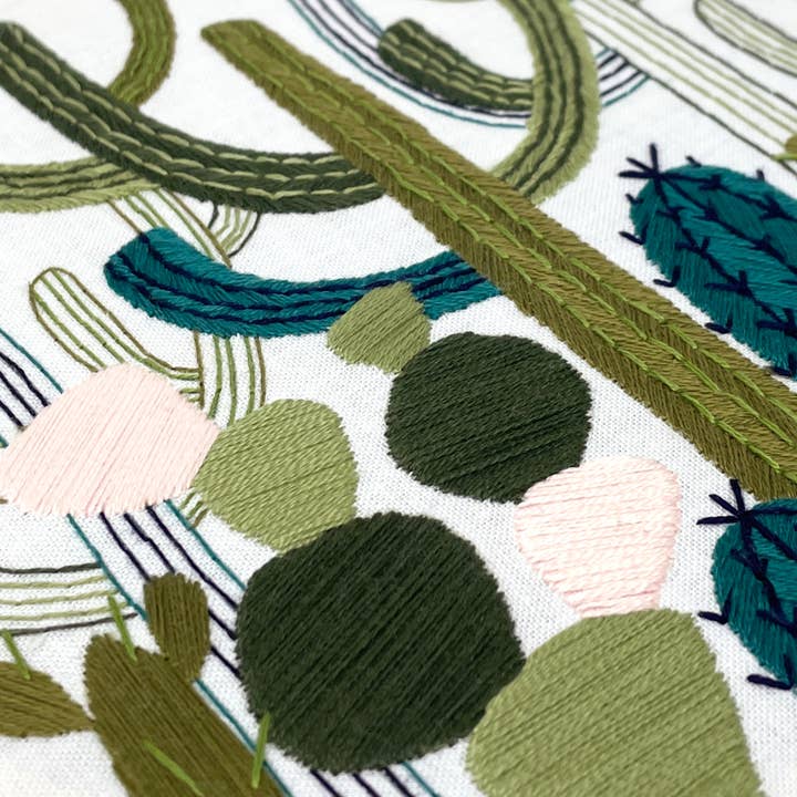 Embroidery and Sage - Wholesale Embroidery/Cross Stitch Supplies - Cactus Garden - embroidery kit