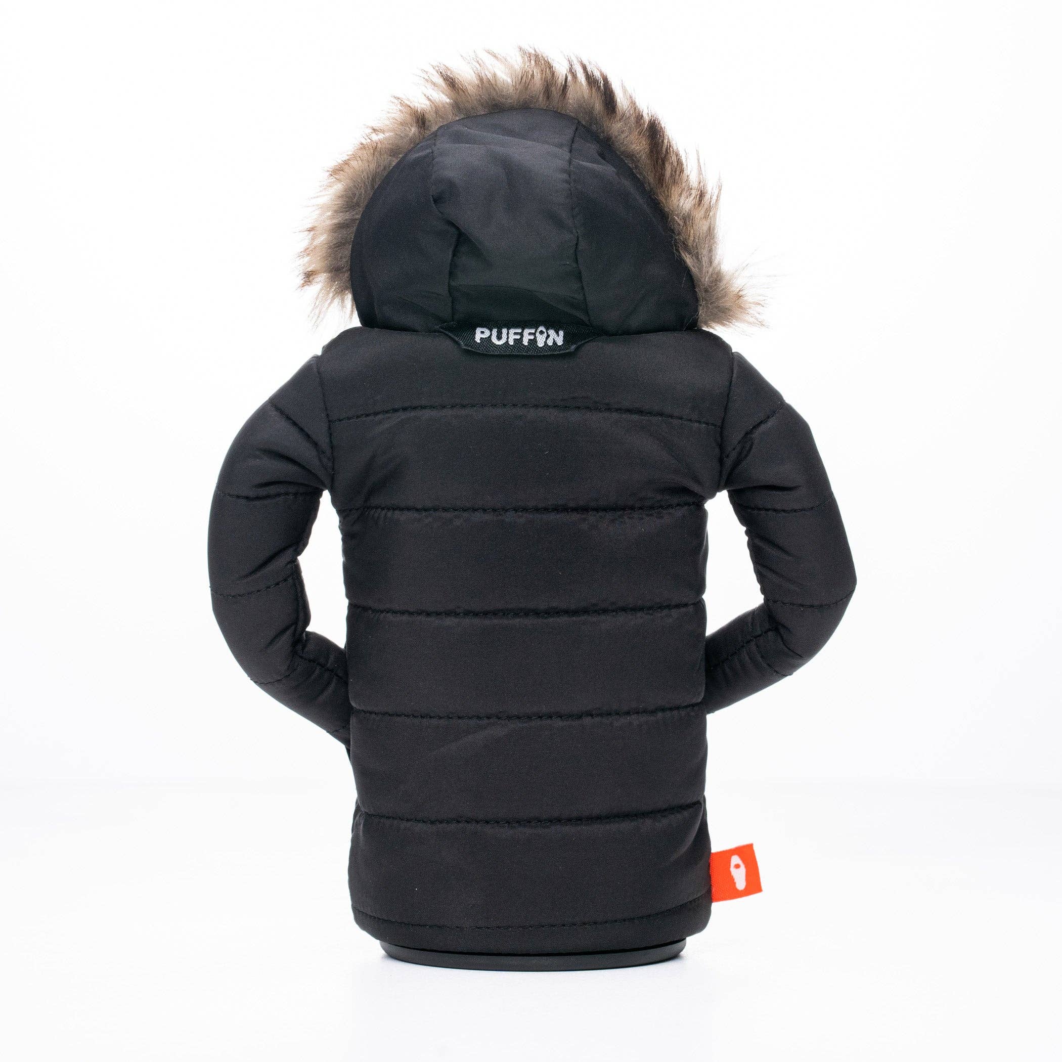 Puffin Drinkwear - Wholesale Drink Huggers & Koozies - Insulated 12 oz / 16 oz Beverage Sleeve - The Pahka - Black5
