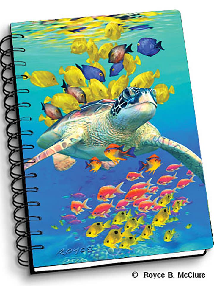 3D Royce Notebook 4" x 6" - Turtle Reef for wholesale by Artgame Ltd.