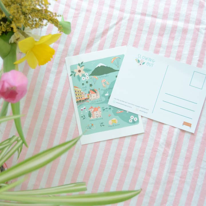 SLOWING OUT - Venta al por mayor Tarjeta postal - Postal ilustrada de Annecy