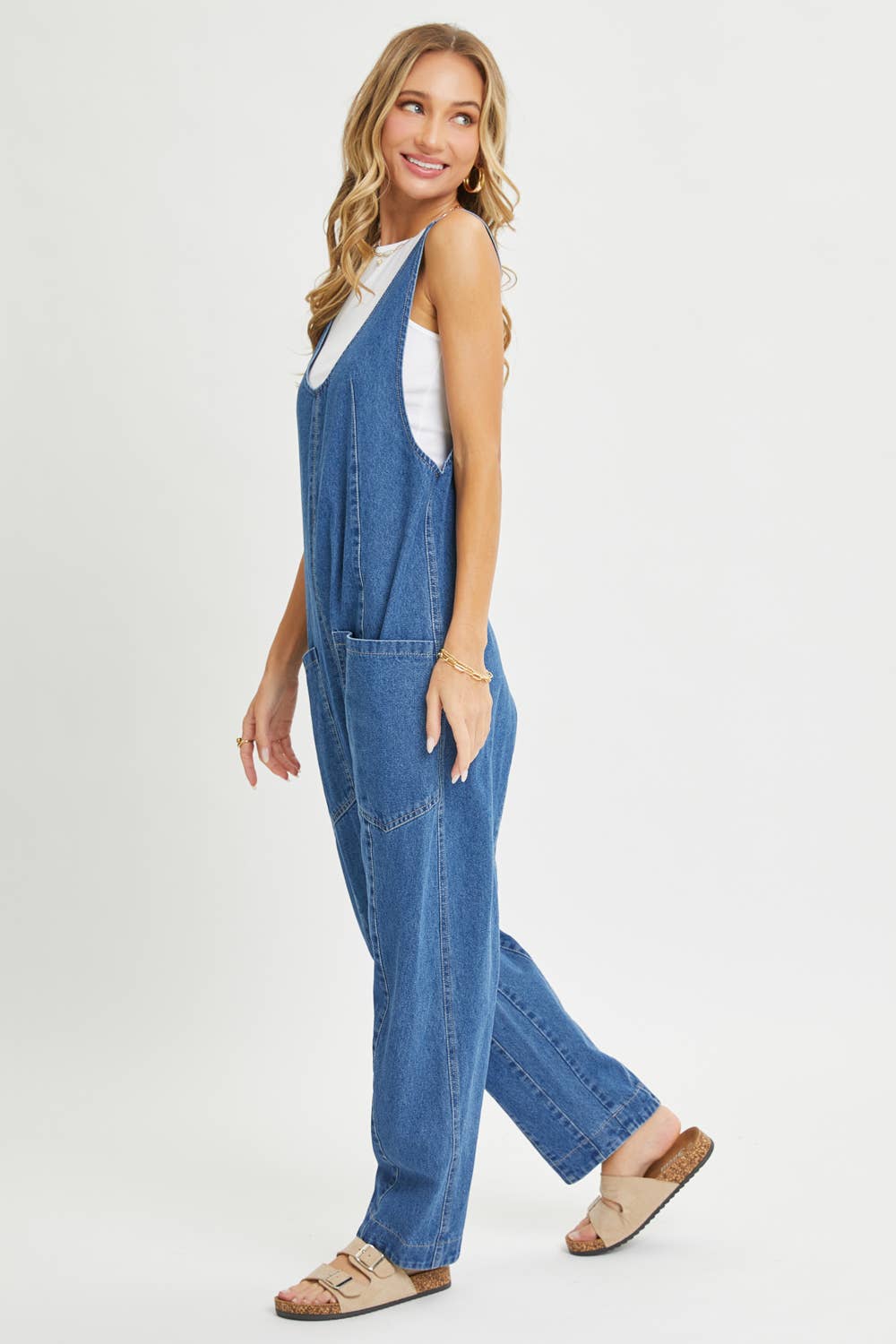 Sweet Lovely by Jen - Wholesale Jumpsuit - Women's - BESTSELLER ONE-AND-DONE DENIM JUMPSUIT1