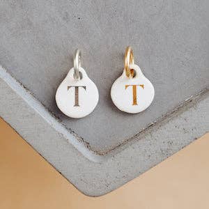 Bel Kai - Wholesale Individual Charm/Pendant - Ceramic Initial Charm46