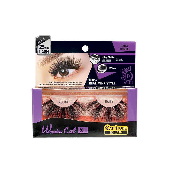 EBIN NEW YORK - Wholesale False/Fake Eyelashes - Daisy - Wonder Cat XL 25mm 3D Faux Mink Lashes1