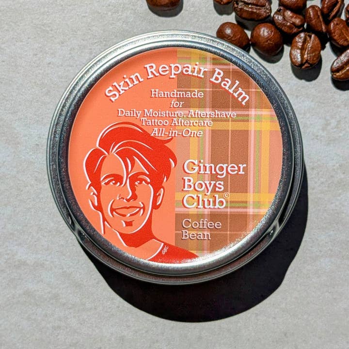 Ginger Boys Club - Bálsamo Reparador de Piel (Grano de Café) para venta al por mayor de The Scottish Aqua Shop Co.