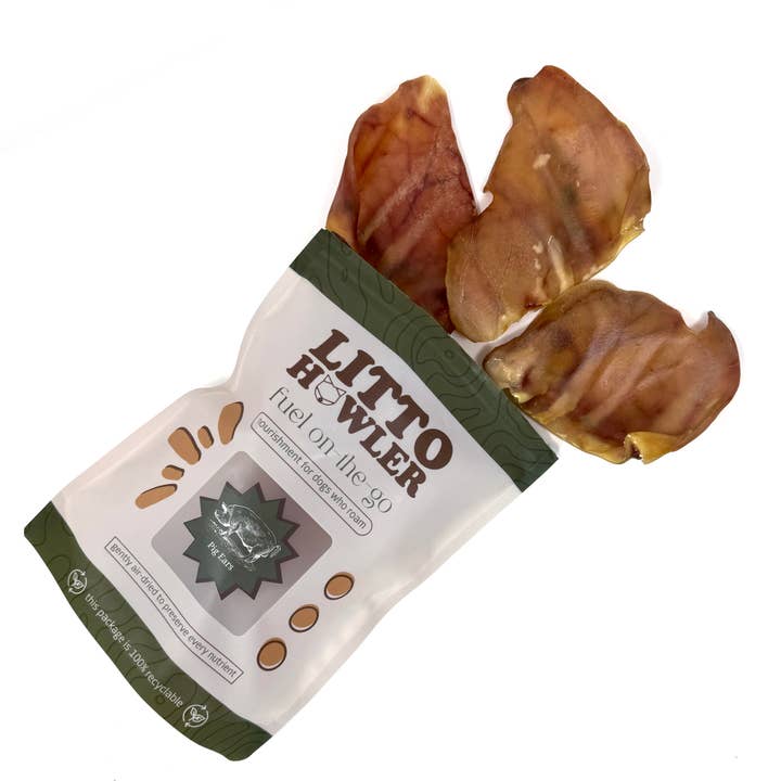 Litto Howler - Wholesale Pet Treats - Dog - Pig Ear | 4 Count