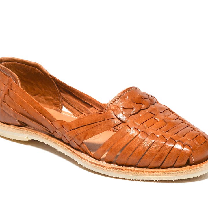 Hailey Walnut Leather Women's Sandals for wholesale on Faire