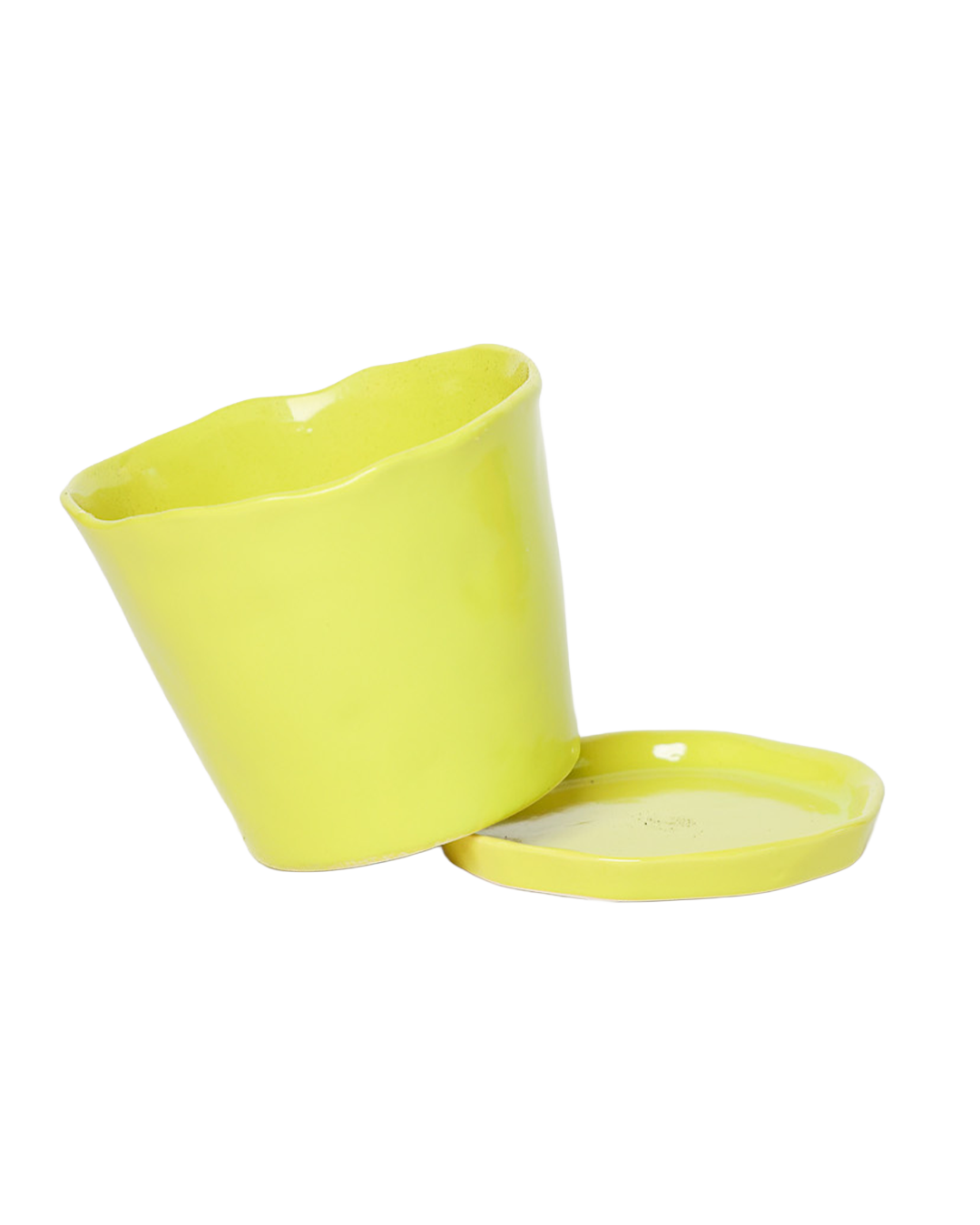 Chive - Wholesale Plant Pot - Tika Ceramic Pots With Saucer And Drainage Hole - 3"42