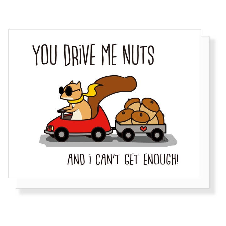 Emii Creations - Wholesale Love Card - Drive Me Nuts Greeting Card