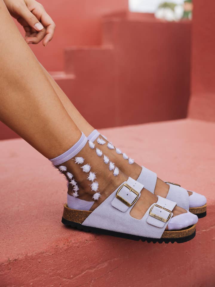 London Eye Lilla • Calze trasparenti raffinate da donna per la vendita all'ingrosso da parte di Atelier St Eustache