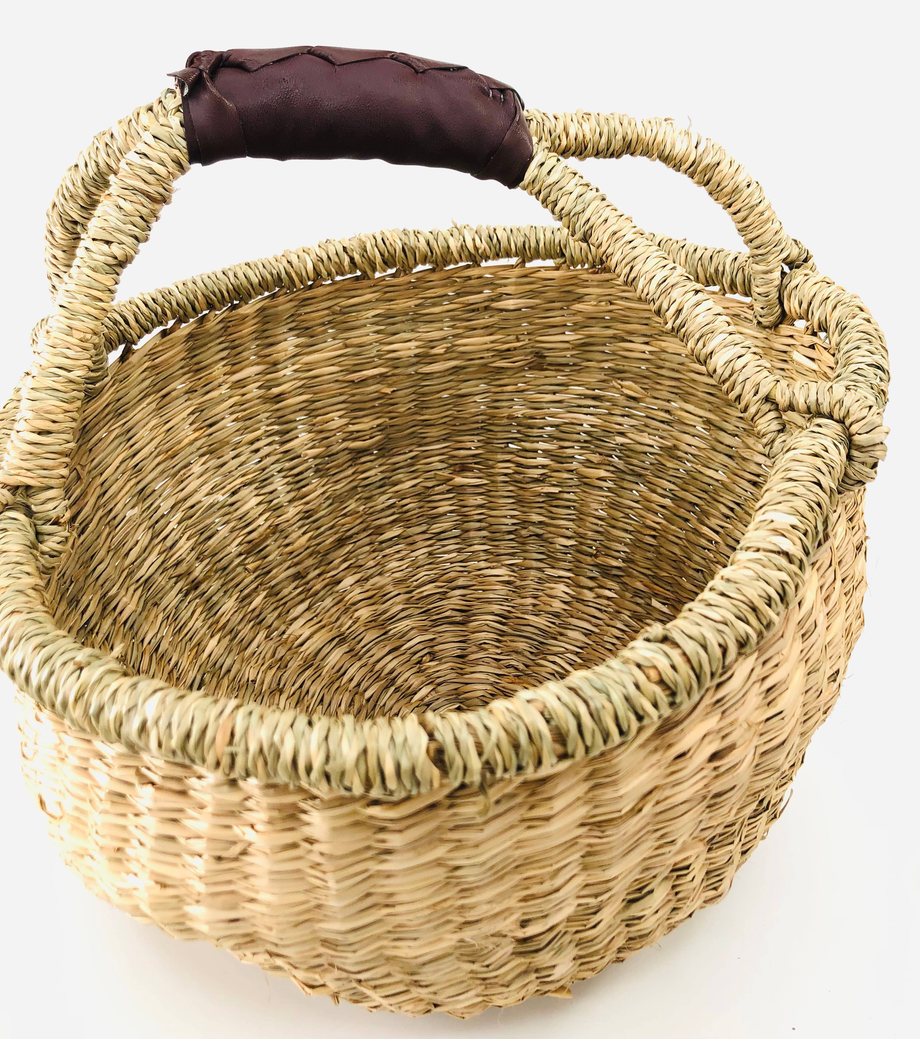 GreenWave - Wholesale Basket - Bolga handwoven natural seagrass boho basket4