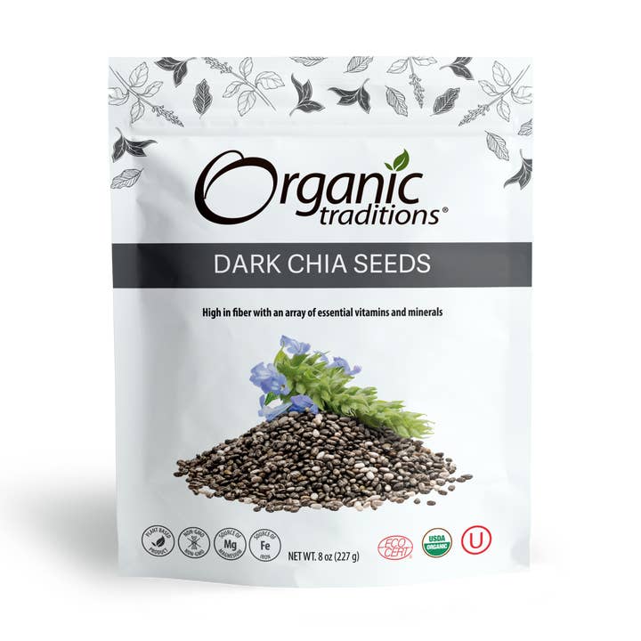 Dark Chia Seeds for wholesale by Organic Traditions