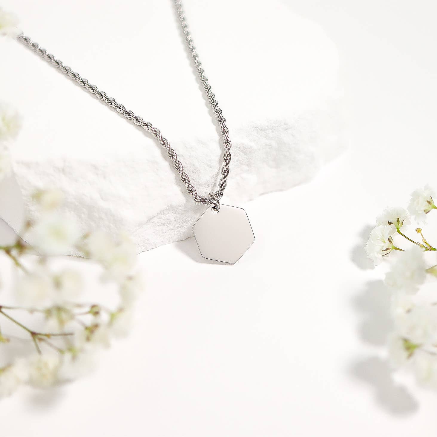 WJW - Wholesale Link & Chain Necklace - Stainless Steel Rope Chain Necklace 12