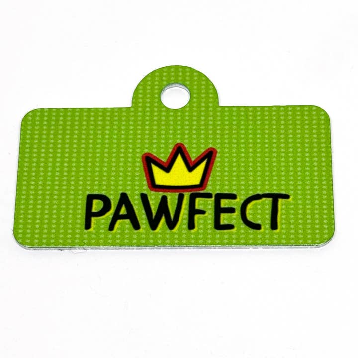 Pawfect King/Queen Digital QR Code Pet Tag (Green) for wholesale by Afropawlitan
