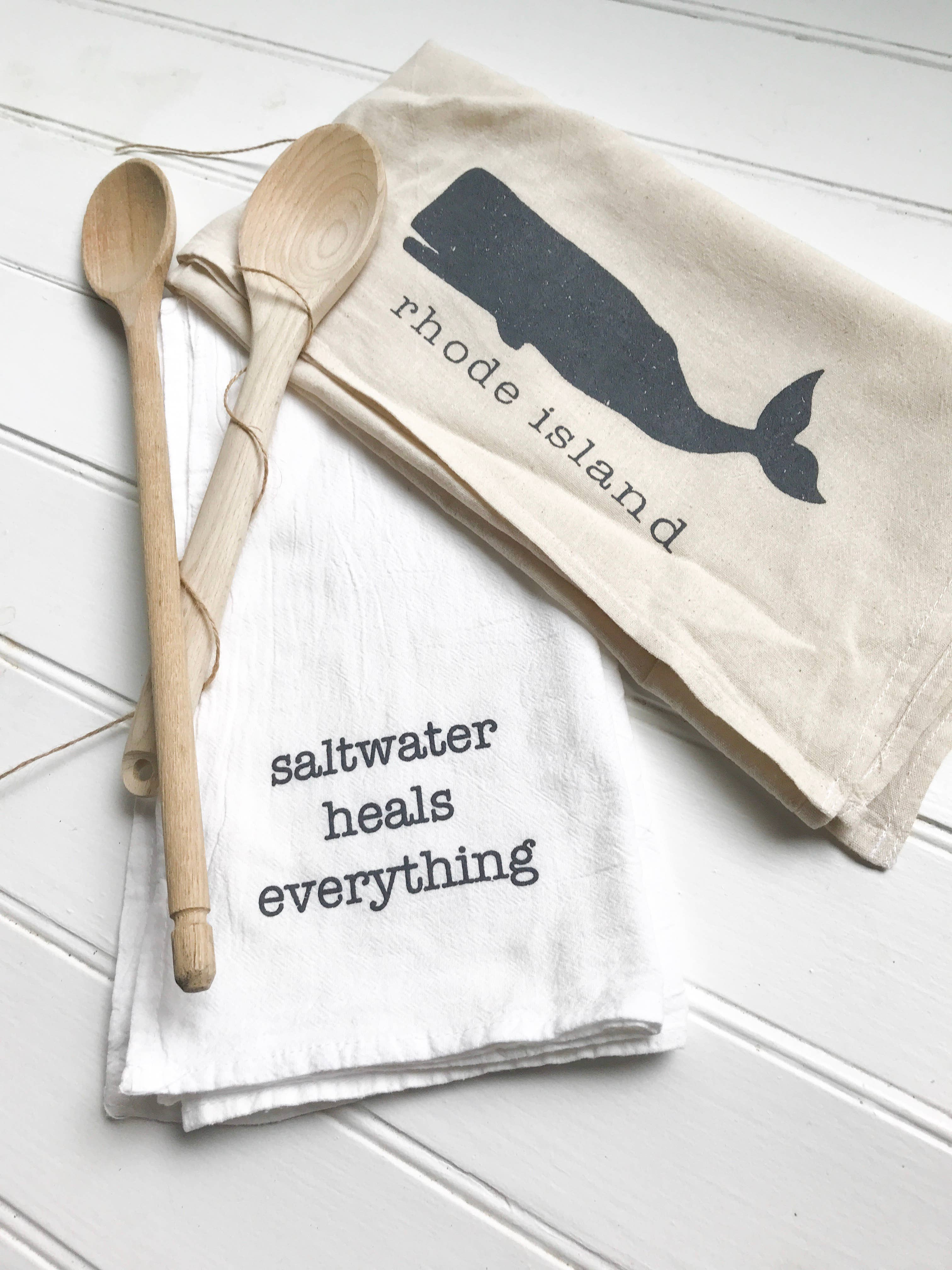 Seagate Studio - Wholesale Tea Towel - Personalized Whale Tea Towel – Coastal Kitchen Hostess Gift1