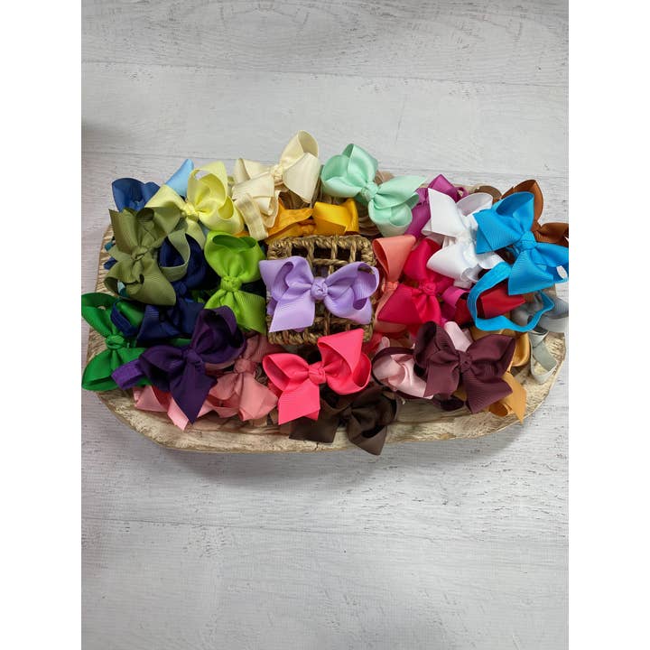 The Hair Bow Company - Wholesale Hair Bow - Kids - Essential Grosgrain Hair Bow - Headband - 4"