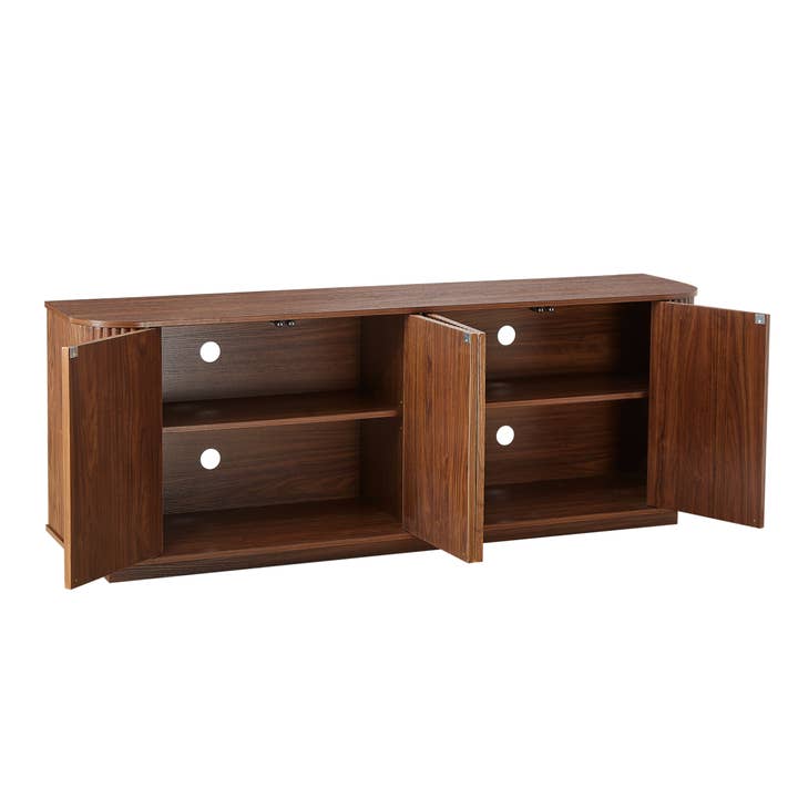 HOMYCASA DESIGN INC - Wholesale Cabinet - Fall Walnut Sideboard Cabinet with Adjustable Shelves6