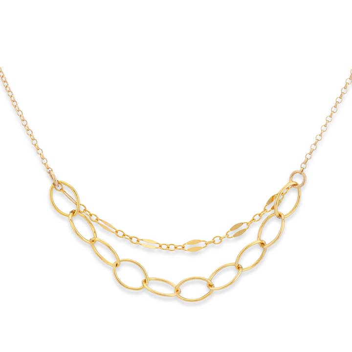 Freshie & Zero - Wholesale Link & Chain Necklace - Jovie Dainty Chain Necklace Silver or Gold Filled COMETS3