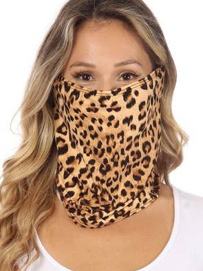 Fashion Nakke Gaiter og Ansigtsbeklædning - Cheetah for engroshandel hos VIBE Apparel Co