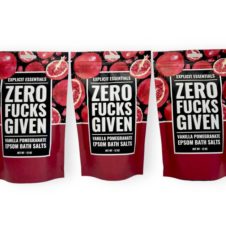 Explicit Essentials - Wholesale Bath Salts - Zero Fucks Given Bath Salts 12oz Bag6